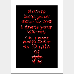 Can Satan count all digits pi? Posters and Art